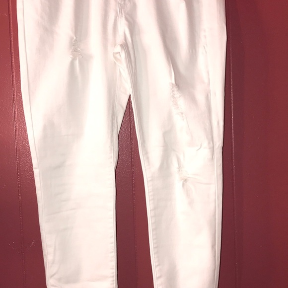 White Ripped Jeans - Picture 2 of 9